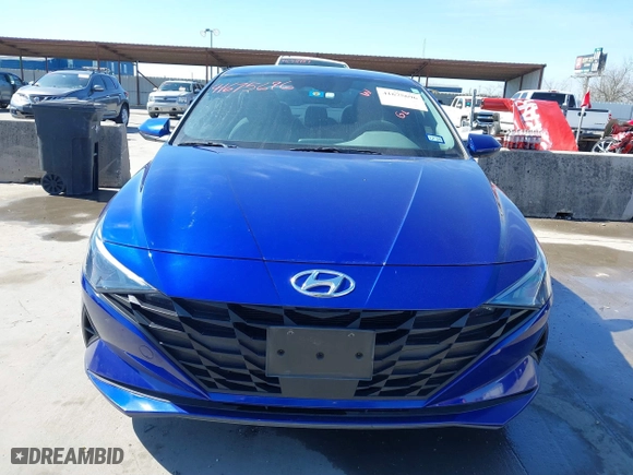 2021 Hyundai Elantra SEL with VIN KMHLS4AGXMU065233, listed as a IAAI auction lot 41675696 with 32,897 mi miles. Bid and sale history available at carsss.com. Image 12.