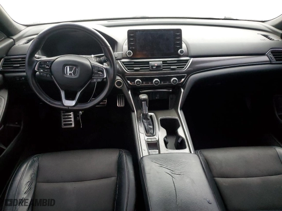 2018 Honda Accord Sedan Sport 1.5T with VIN 1HGCV1F33JA072040, listed as a Copart auction lot 44643885 with 140,466 mi miles and Salvage Title. Bid and sale history available at carsss.com. Image 8.