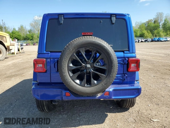 2020 Jeep Wrangler Unlimited Sahara with VIN 1C4HJXEN0LW318599, listed as a Copart auction lot 53258355 with 68,131 mi miles and Salvage title. Bid and sale history available at DreamBid. Image 6.