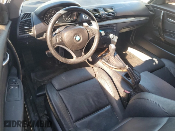 2009 BMW 1 Series 128i with VIN WBAUP93529VF48915, listed as a Copart auction lot 80310034 with 143,208 mi miles and Salvage title. Bid and sale history available at DreamBid. Image 8.