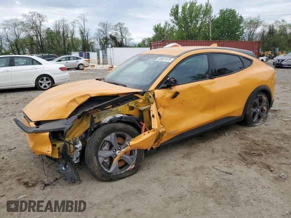 2022 Ford Mustang Mach-E Select z VIN 3FMTK1RM5NMA58236, wystawiony jako Copart lot #53661975 z przebiegiem 36 561 mil mil oraz Szkoda całkowita • Salvage title. Historia ofert i sprzedaży dostępna na DreamBid. Obrazek 1.