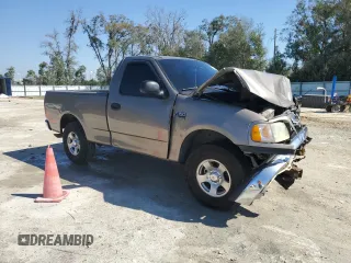 2002 Ford F-150 XL with VIN 1FTRF17212NB27543, listed as a Copart auction lot 46985425 with 0 mi miles and Salvage Title. Bid and sale history available at carsss.com. Image 4.