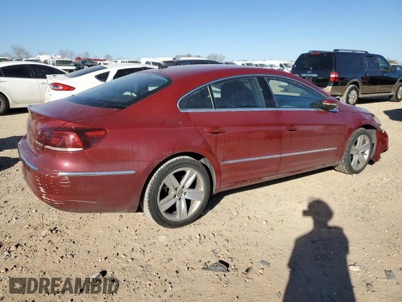 2014 Volkswagen CC R-Line with VIN WVWBN7AN2EE527559, listed as a Copart auction lot 42723175 with 116,306 mi miles and Salvage Title. Bid and sale history available at carsss.com. Image 3.
