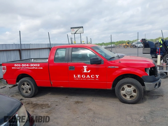 2013 Ford F-150 XL with VIN 1FTEX1CM2DKG41117, listed as a IAAI auction lot 42035732 with 1 mi miles. Bid and sale history available at carsss.com. Image 14.