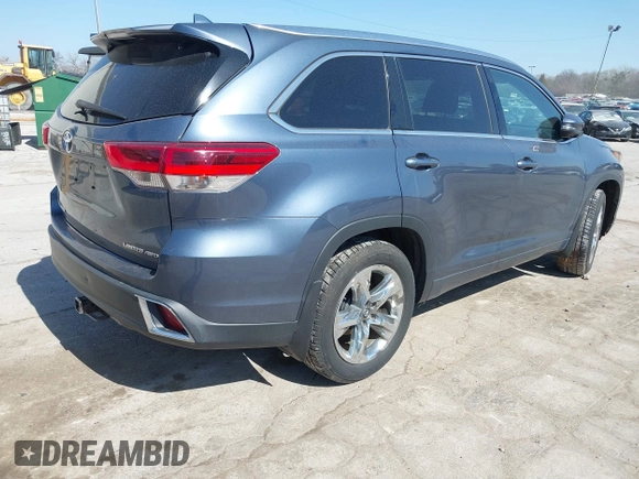 2018 Toyota Highlander Limited with VIN 5TDDZRFH1JS828615, listed as a IAAI auction lot 41796438 with 186,302 mi miles and . Bid and sale history available at DreamBid. Image 4.
