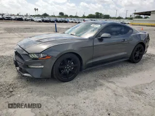 2019 Ford Mustang EcoBoost with VIN 1FA6P8TH9K5168463, listed as a Copart auction lot 60674815 with 79,480 mi miles and Salvage title. Bid and sale history available at DreamBid. Image 1.