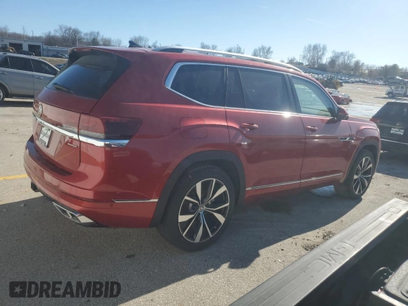 2025 Volkswagen Atlas SEL Premium R-Line z VIN 1V2FR2CAXSC505883, wystawiony jako Copart lot #44755475 z przebiegiem Nie podano mil oraz Szkoda całkowita • Salvage title. Historia ofert i sprzedaży dostępna na DreamBid. Obrazek 3.