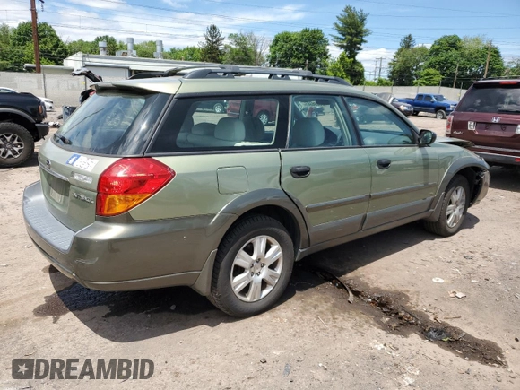 2005 Subaru Legacy Outback with VIN 4S4BP61C957393099, listed as a Copart auction lot 56896965 with Not provided miles and Salvage title. Bid and sale history available at DreamBid. Image 3.
