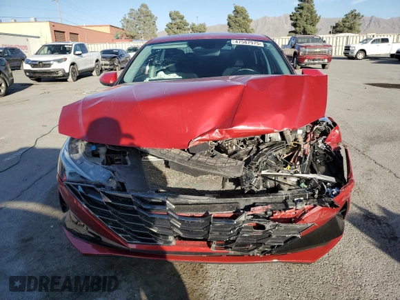2021 Hyundai Elantra SEL with VIN KMHLN4AG3MU118653, listed as a Copart auction lot 47587975 with 79,915 mi miles and Salvage Title. Bid and sale history available at carsss.com. Image 5.