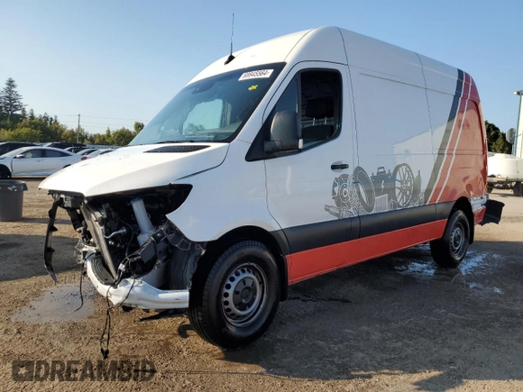 2024 Mercedes-Benz Sprinter Cargo with VIN W1Y4KBHY5RP650864, listed as a Copart auction lot 68945564 with Not Provided miles and Salvage Title. Bid and sale history available at carsss.com. Image 1.