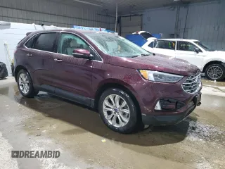 2022 Ford Edge Titanium with VIN 2FMPK4K99NBA68472, listed as a Copart auction lot 87975845 with 41,177 mi miles and Salvage Title. Bid and sale history available at carsss.com. Image 4.