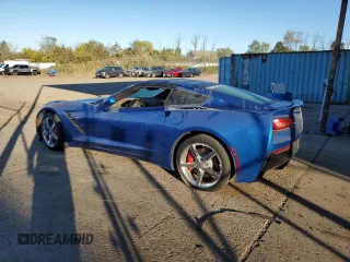 2014 Chevrolet Corvette 3LT with VIN 1G1YE2D72E5108811, listed as a Copart auction lot 74807174 with 57,060 mi miles and Salvage Title. Bid and sale history available at carsss.com. Image 2.
