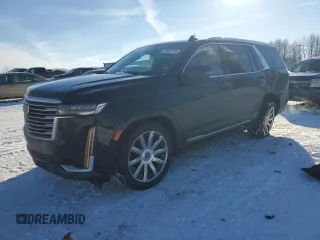 2021 Cadillac Escalade Premium Luxury Platinum z VIN 1GYS4DKL6MR414097, wystawiony jako Copart lot #89341715 z przebiegiem 44 519 mil mil oraz Nie do naprawy • Non repairable. Historia ofert i sprzedaży dostępna na DreamBid. Obrazek 1.
