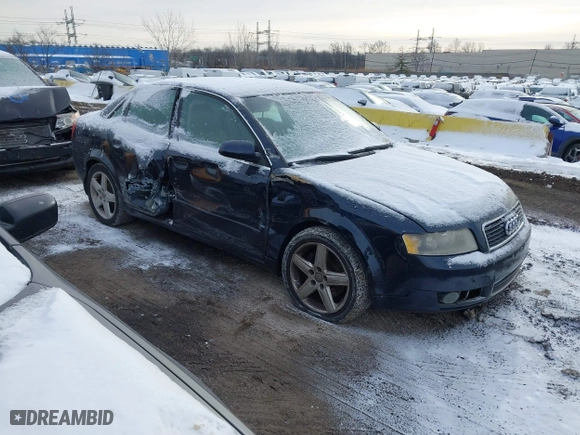 2005 Audi A4 3.0L with VIN WAULT68E95A076077, listed as a IAAI auction lot 41380217 with 54,423 mi miles. Bid and sale history available at carsss.com. Image 1.