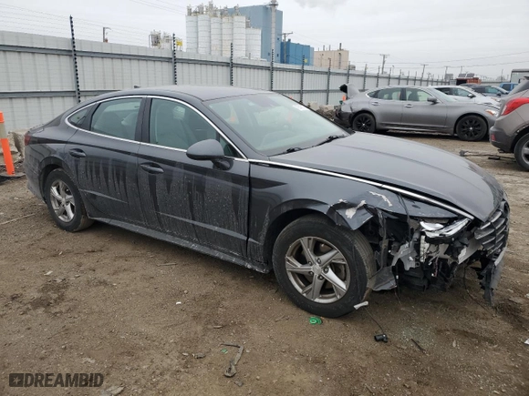 2022 Hyundai Sonata SE with VIN 5NPEG4JA9NH146083, listed as a Copart auction lot 43345115 with 34,361 mi miles and Salvage Title. Bid and sale history available at carsss.com. Image 4.