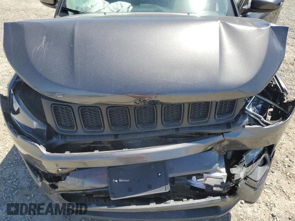 2020 Jeep Compass Altitude with VIN 3C4NJCBB4LT205864, listed as a Copart auction lot 51979885 with 55,541 mi miles and Salvage Title. Bid and sale history available at carsss.com. Image 13.