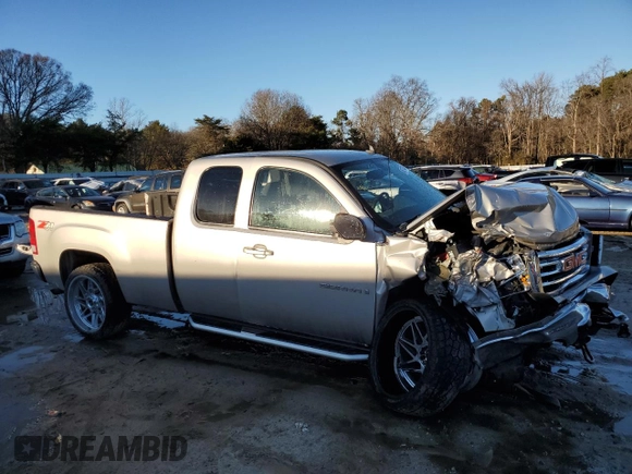 2009 GMC Sierra 1500 SLE with VIN 2GTEK29J791129006, listed as a Copart auction lot 86274624 with 0 mi miles and Non Repairable. Bid and sale history available at carsss.com. Image 4.