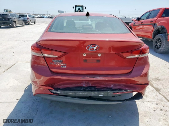 2017 Hyundai Elantra SE with VIN 5NPD74LF4HH121164, listed as a Copart auction lot 52525985 with 84,403 mi miles and Clean Title. Bid and sale history available at carsss.com. Image 6.