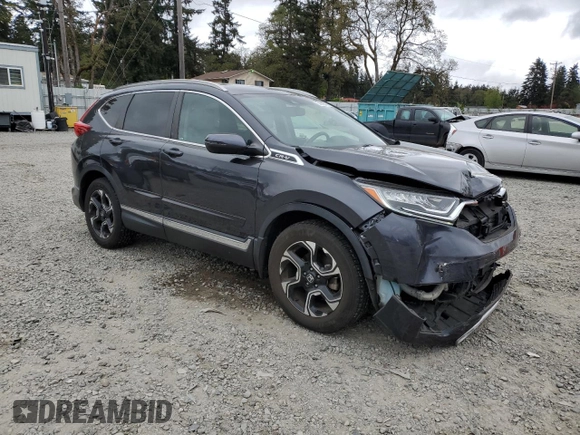 2018 Honda CR-V Touring with VIN 7FARW2H90JE055060, listed as a Copart auction lot 54882545 with 56,395 mi miles and Salvage Title. Bid and sale history available at carsss.com. Image 4.
