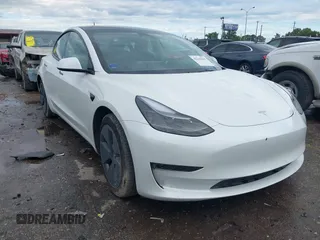 2023 Tesla Model 3 with VIN 5YJ3E1EA0PF511158, listed as a IAAI auction lot 42210455 with 22,291 mi miles and . Bid and sale history available at DreamBid. Image 1.