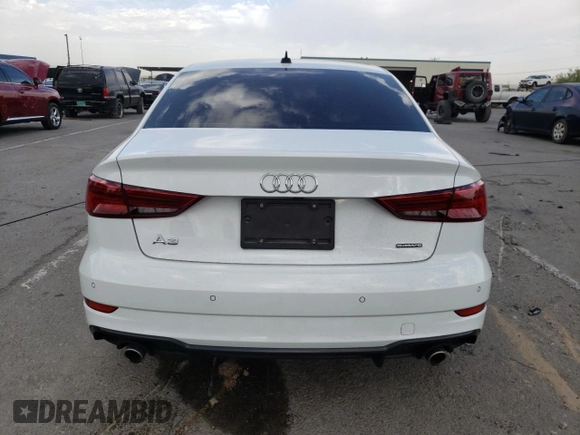 2020 Audi A3 Sedan S line Premium Plus with VIN WAUJEGFF9LA006286, listed as a Copart auction lot 57950474 with 47,274 mi miles and Salvage Title. Bid and sale history available at carsss.com. Image 6.