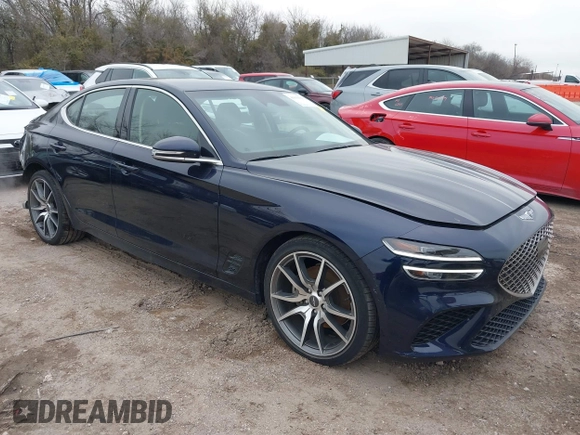 2023 Genesis G70 2.0T with VIN KMTG34TA3PU129307, listed as a IAAI auction lot 41636981 with 37,593 mi miles and . Bid and sale history available at DreamBid. Image 1.