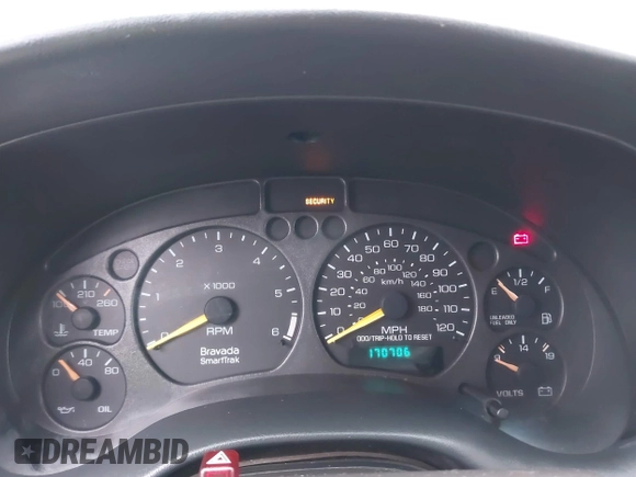 1999 Oldsmobile Bravada z VIN 1GHDT13W0X2712225, wystawiony jako IAAI lot #41550117 z przebiegiem 170 706 mil mil oraz . Historia ofert i sprzedaży dostępna na DreamBid. Obrazek 7.