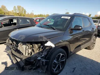 2021 Chevrolet TrailBlazer RS with VIN KL79MTSL2MB091655, listed as a Copart auction lot 76991184 with 99,202 mi miles and Salvage Title. Bid and sale history available at carsss.com. Image 1.