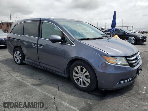 2016 Honda Odyssey EX with VIN 5FNRL5H47GB019997, listed as a Copart auction lot 55628435 with 85,296 mi miles and Clean Title. Bid and sale history available at carsss.com. Image 4.