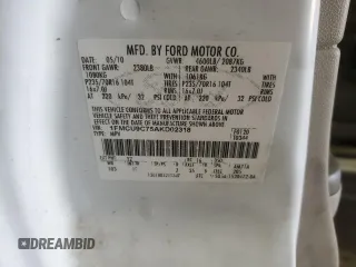 2010 Ford Escape XLS with VIN 1FMCU9C75AKD02318, listed as a Copart auction lot 59130055 with Not provided miles and Salvage title. Bid and sale history available at DreamBid. Image 13.