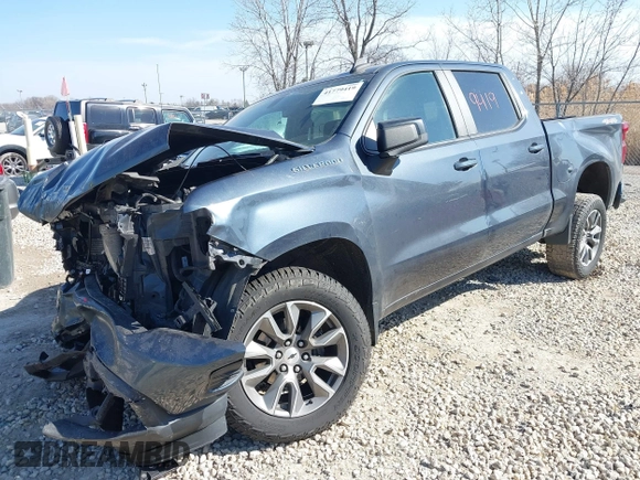 2021 Chevrolet Silverado 1500 RST with VIN 1GCUYEED3MZ206482, listed as a IAAI auction lot 41779419 with 74,171 mi miles and . Bid and sale history available at DreamBid. Image 2.