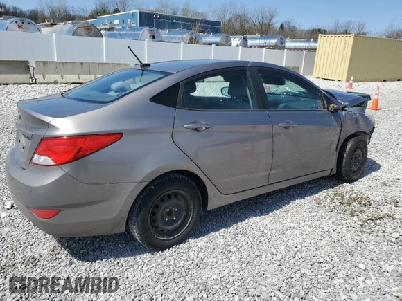 2017 Hyundai Accent SE with VIN KMHCT4AE3HU369599, listed as a Copart auction lot 52248735 with 130,807 mi miles and Salvage Title. Bid and sale history available at carsss.com. Image 3.