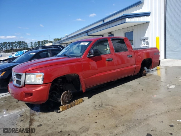 2008 Dodge Dakota SLT with VIN 1D7HW48N08S557814, listed as a Copart auction lot 46627955 with 145,356 mi miles and Clean Title. Bid and sale history available at carsss.com. Image 1.