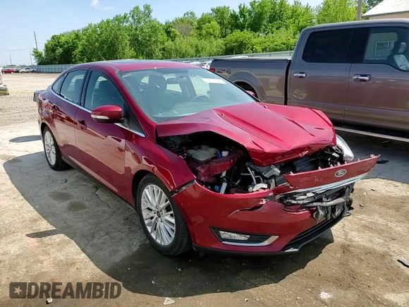 2017 Ford Focus Titanium with VIN 1FADP3J28HL209081, listed as a Copart auction lot 59171635 with 120,201 mi miles and Salvage title. Bid and sale history available at DreamBid. Image 14.