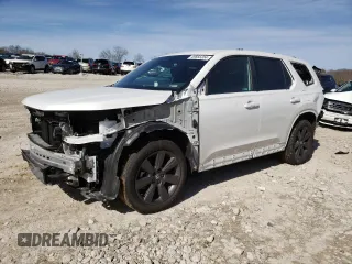 2023 Honda Pilot Sport with VIN 5FNYG1H31PB048444, listed as a Copart auction lot 49665304 with 7,586 mi miles and Non Repairable. Bid and sale history available at carsss.com. Image 1.
