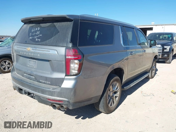 2022 Chevrolet Suburban Premier with VIN 1GNSKFKD0NR185277, listed as a IAAI auction lot 41636887 with 85,009 mi miles. Bid and sale history available at carsss.com. Image 4.