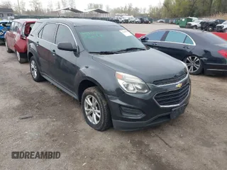 2017 Chevrolet Equinox LS with VIN 2GNFLEEK8H6151610, listed as a IAAI auction lot 42016105 with 155,428 mi miles. Bid and sale history available at carsss.com. Image 1.
