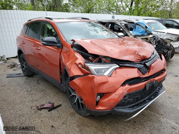 2016 Toyota RAV4 SE with VIN JTMJFREV1GJ065505, listed as a Copart auction lot 52840884 with 54,597 mi miles and Salvage Title. Bid and sale history available at carsss.com. Image 4.