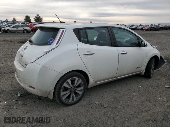 2016 Nissan LEAF SL with VIN 1N4BZ0CP8GC313416, listed as a Copart auction lot 43209205 with 30,845 mi miles and Salvage Title. Bid and sale history available at carsss.com. Image 3.