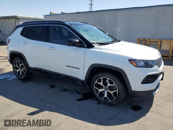 2025 Jeep Compass Limited z VIN 3C4NJDCN6ST525944, wystawiony jako Copart lot #65238385 z przebiegiem 18 480 mil mil oraz Czysty tytuł • Clean title. Historia ofert i sprzedaży dostępna na DreamBid. Obrazek 4.