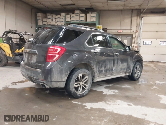 2016 Chevrolet Equinox LTZ with VIN 2GNFLGE35G6120379, listed as a IAAI auction lot 41595354 with 112,413 mi miles. Bid and sale history available at carsss.com. Image 4.