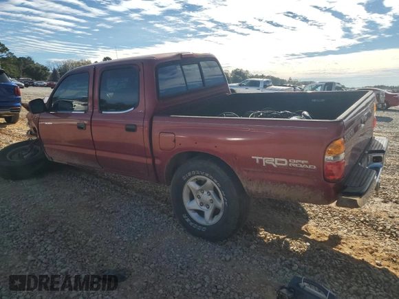 2004 Toyota Tacoma PreRunner with VIN 5TEGM92N34Z353676, listed as a Copart auction lot 89362425 with 161,444 mi miles and Salvage title. Bid and sale history available at DreamBid. Image 2.