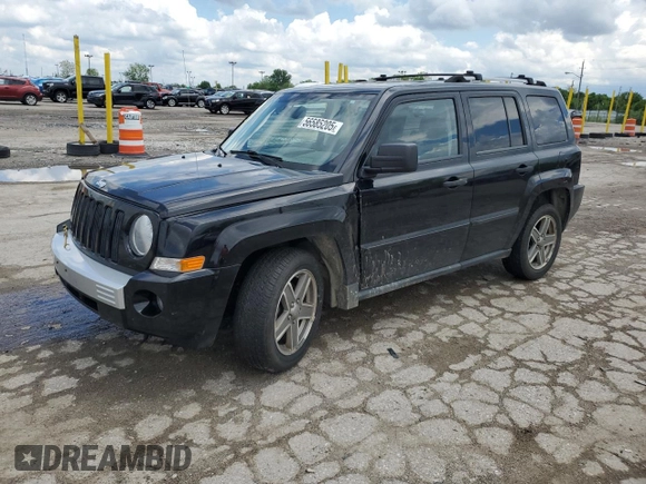 2007 Jeep Patriot Limited z VIN 1J8FF48W37D275916, wystawiony jako Copart lot #56585205 z przebiegiem 106 919 mil mil oraz Szkoda całkowita • Salvage title. Historia ofert i sprzedaży dostępna na DreamBid. Obrazek 1.