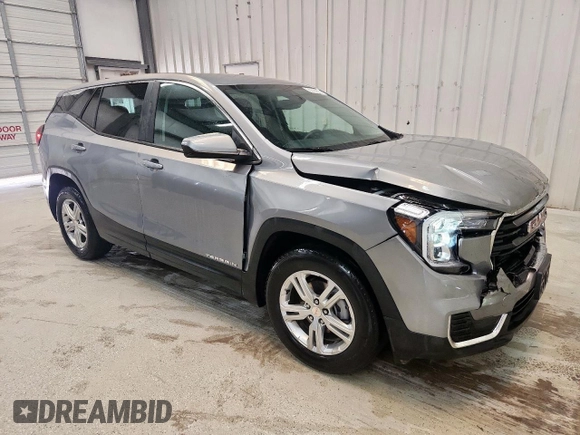 2024 GMC Terrain SLE with VIN 3GKALMEG7RL351369, listed as a Copart auction lot 62807505 with 17,645 mi miles and Clean title. Bid and sale history available at DreamBid. Image 4.