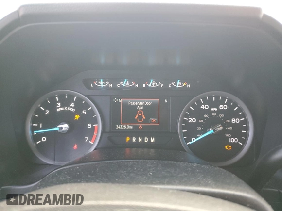 2021 Ford Super Duty F-250 SRW XL with VIN 1FT7W2BN3MEC29069, listed as a Copart auction lot 50493145 with 34,326 mi miles and Salvage Title. Bid and sale history available at carsss.com. Image 9.