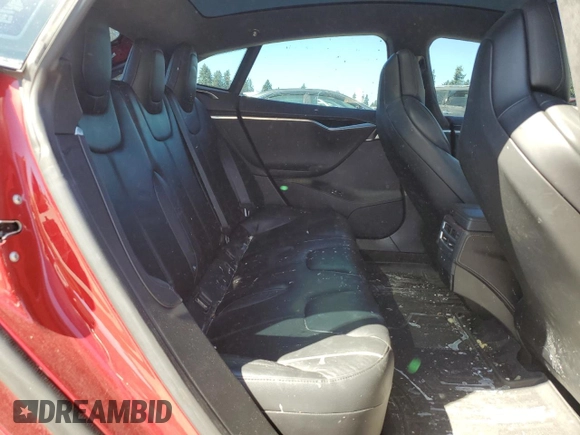 2017 Tesla Model S 100D with VIN 5YJSA1E24HF206828, listed as a Copart auction lot 66004605 with 94,874 mi miles and Salvage title. Bid and sale history available at DreamBid. Image 10.