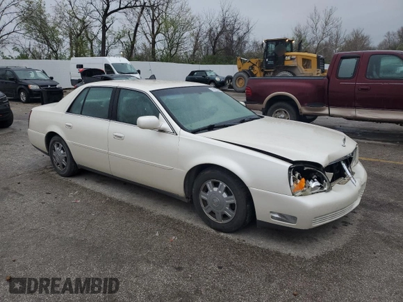 2003 Cadillac DeVille with VIN 1G6KD54Y23U291126, listed as a Copart auction lot 51825245 with 0 mi miles and Salvage Title. Bid and sale history available at carsss.com. Image 4.