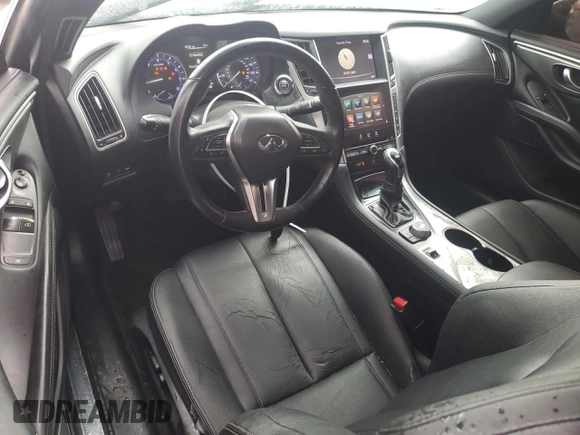 2017 Infiniti Q60 2.0t with VIN JN1CV7EL9HM320239, listed as a Copart auction lot 55183745 with 110,525 mi miles and Clean Title. Bid and sale history available at DreamBid. Image 8.