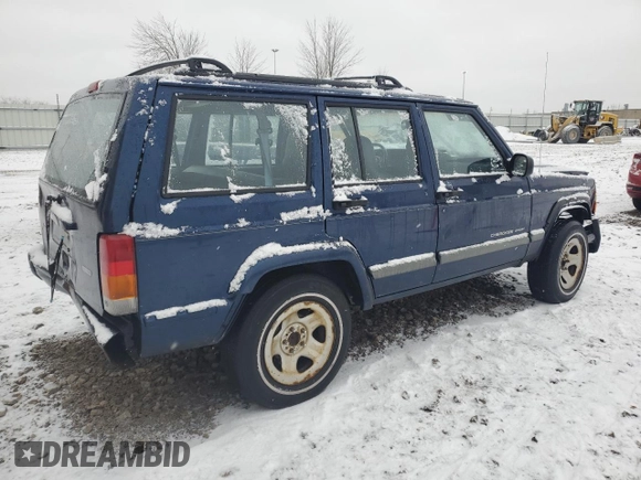 2001 Jeep Cherokee Sport with VIN 1J4FT48S91L580230, listed as a Copart auction lot 43455475 with 182,588 mi miles and Non Repairable. Bid and sale history available at carsss.com. Image 3.