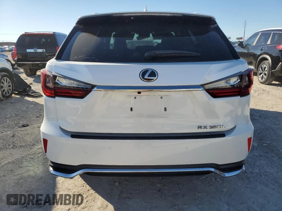 2020 Lexus RX 350L with VIN JTJHZKEA7L2017339, listed as a Copart auction lot 80693844 with 56,172 mi miles and Salvage title. Bid and sale history available at DreamBid. Image 6.